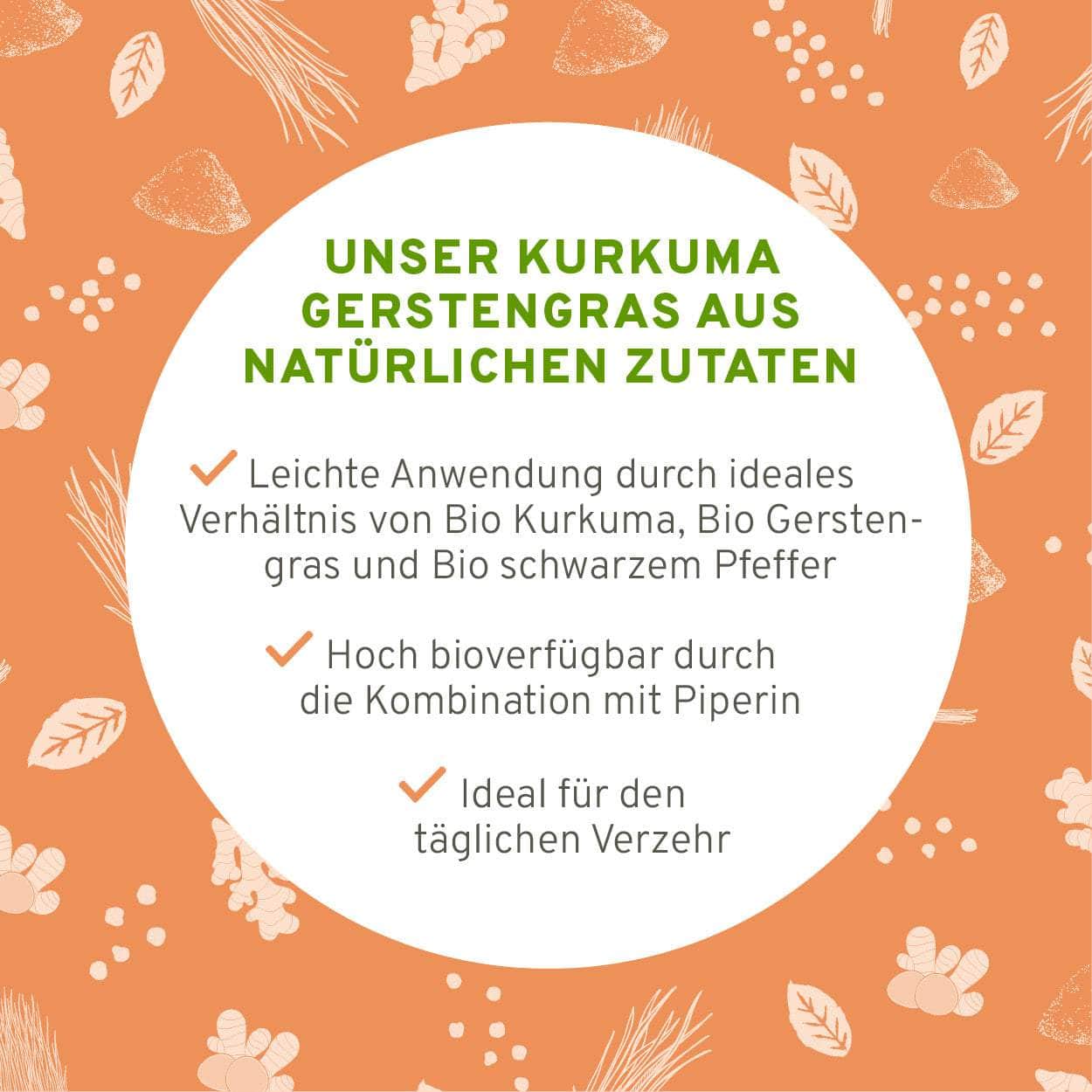 Bio Kurkuma Gerstengras Mix Superfood - Image 5
