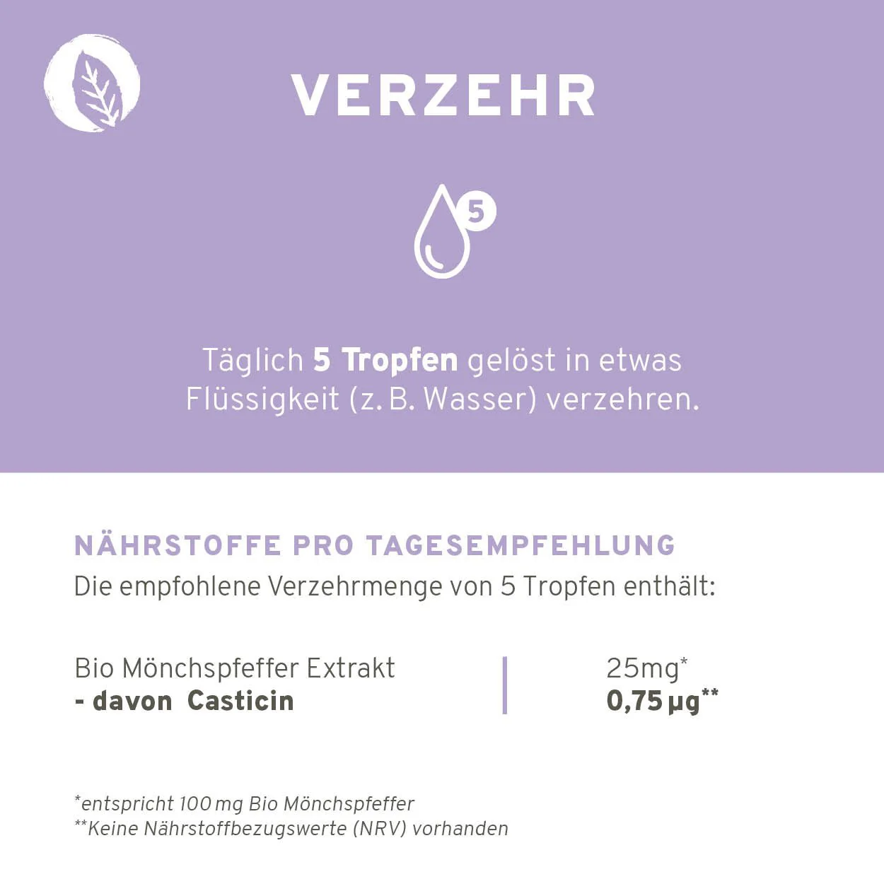 Bio Mönchspfeffer Tropfen - Image 3