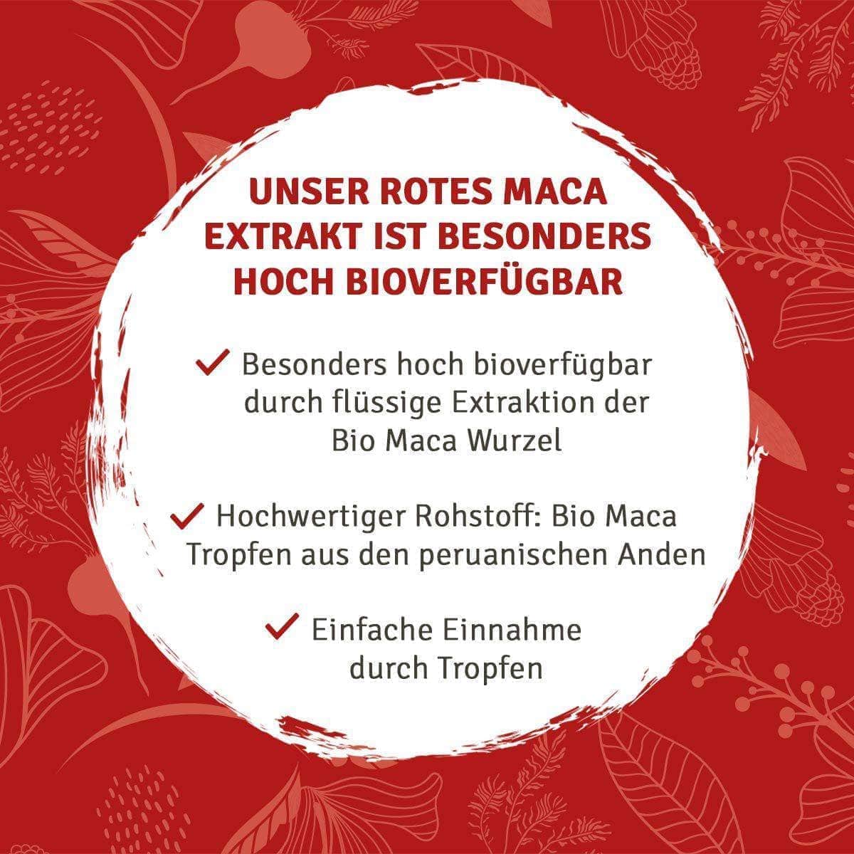 Bio rotes Maca-Extrakt Tropfen 75 ml - Image 4