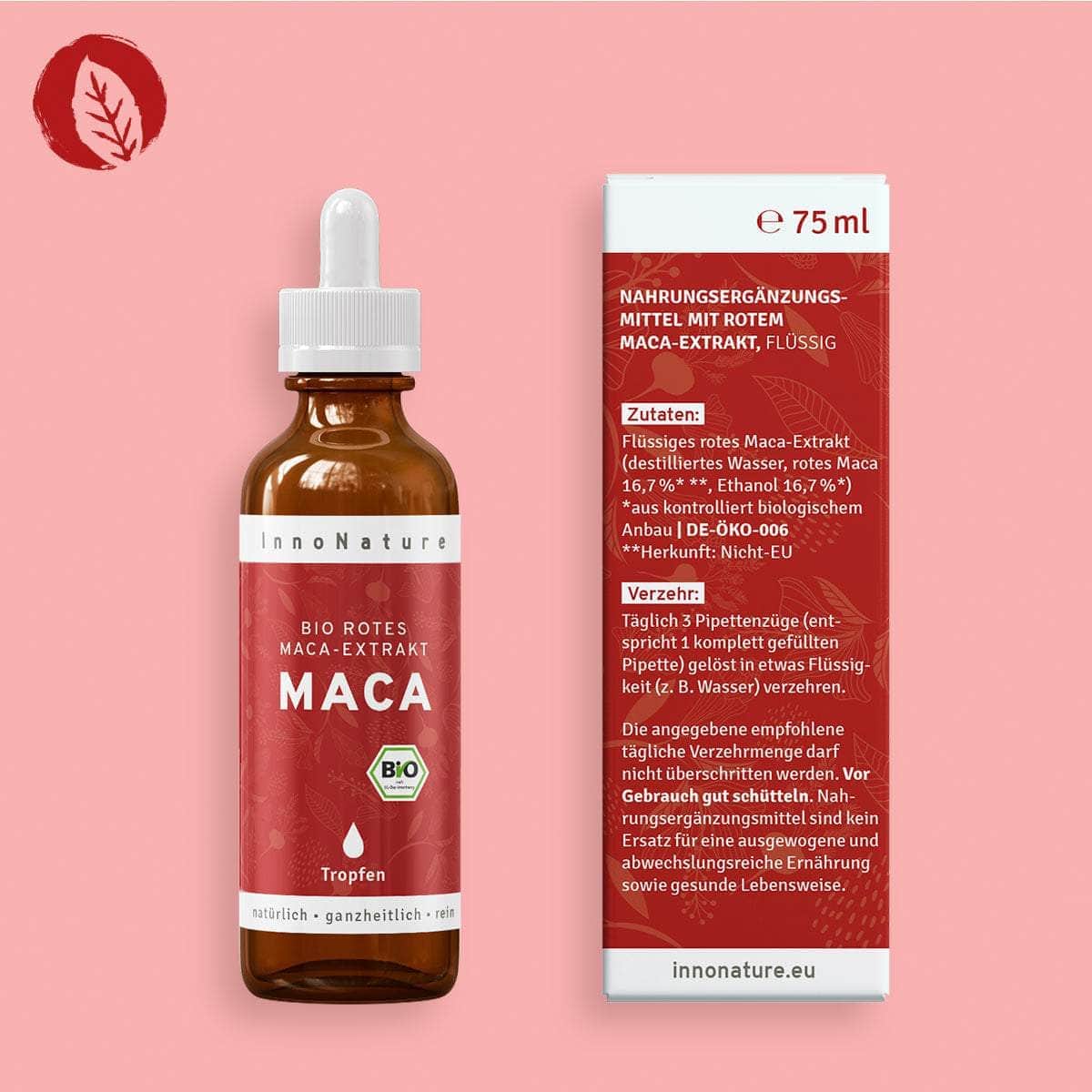 Bio rotes Maca-Extrakt Tropfen 75 ml - Image 6