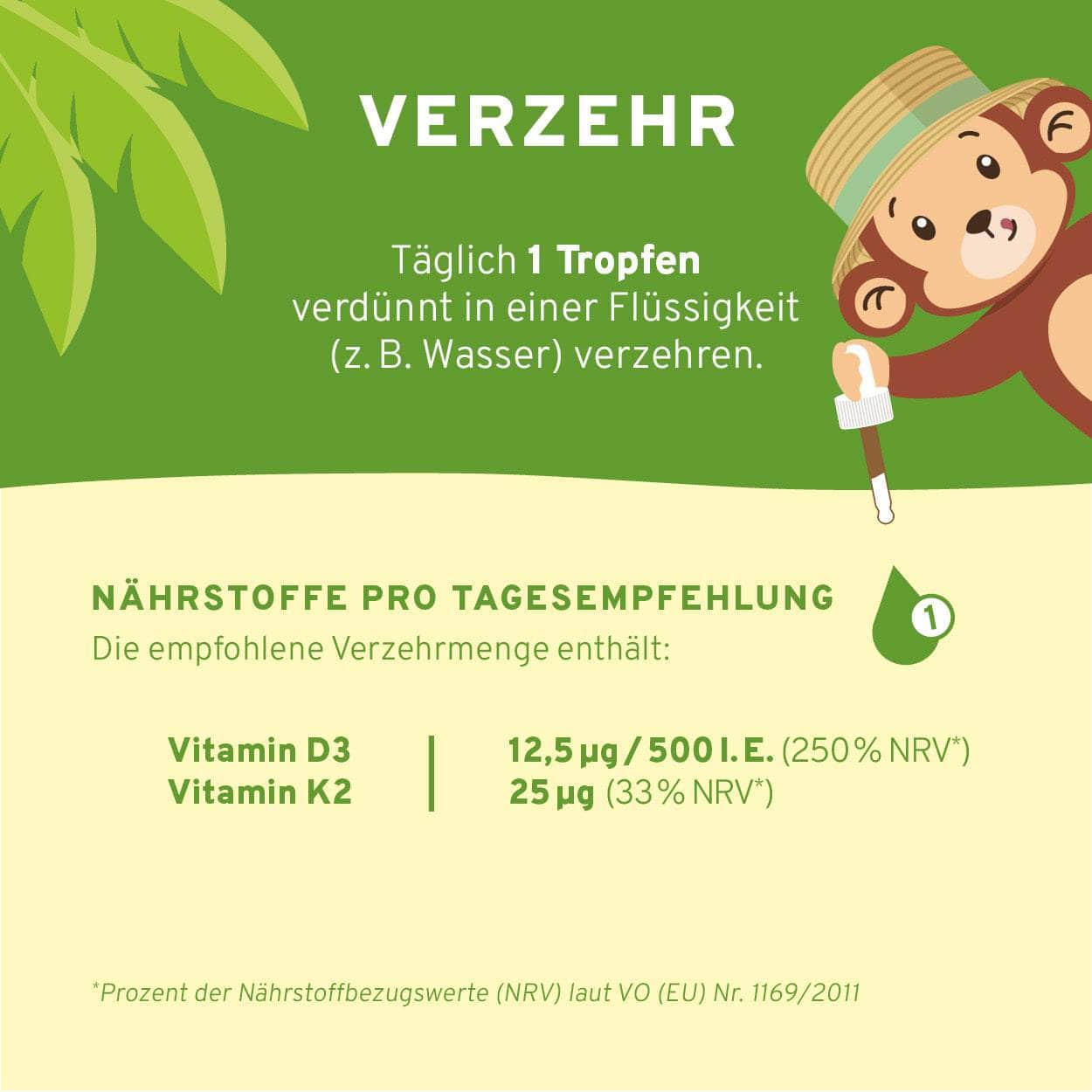 Vitamin D3 + K2 Kids Tropfen Orange 10 ml - Image 3